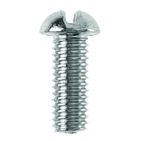 No. 10-32 X 1/2 In. L Slotted Round Head Brass Bibb Screw